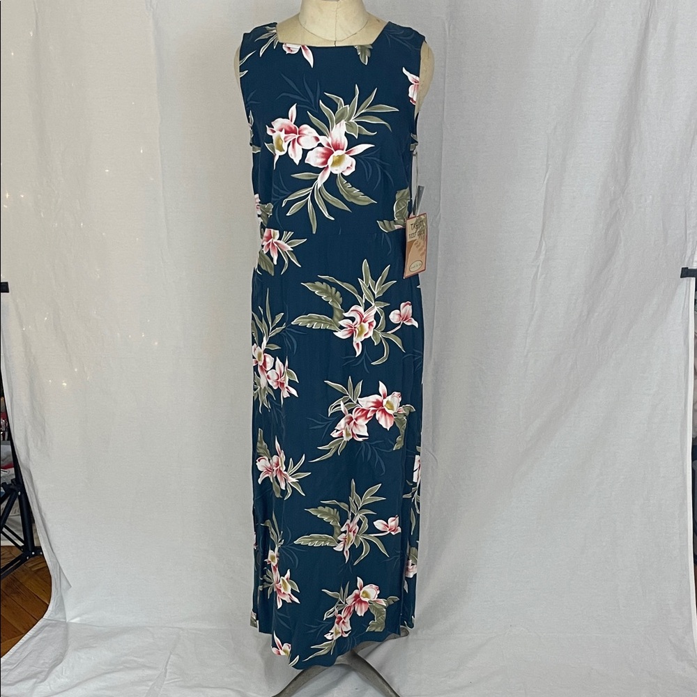 Tahiti Reef Club Floral Sleeveless Maxi Dress Size Small NWT